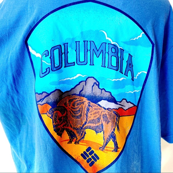 Columbia Other - 🆕 Columbia Bison Buffalo Mens T-Shirt Tee Shirt
